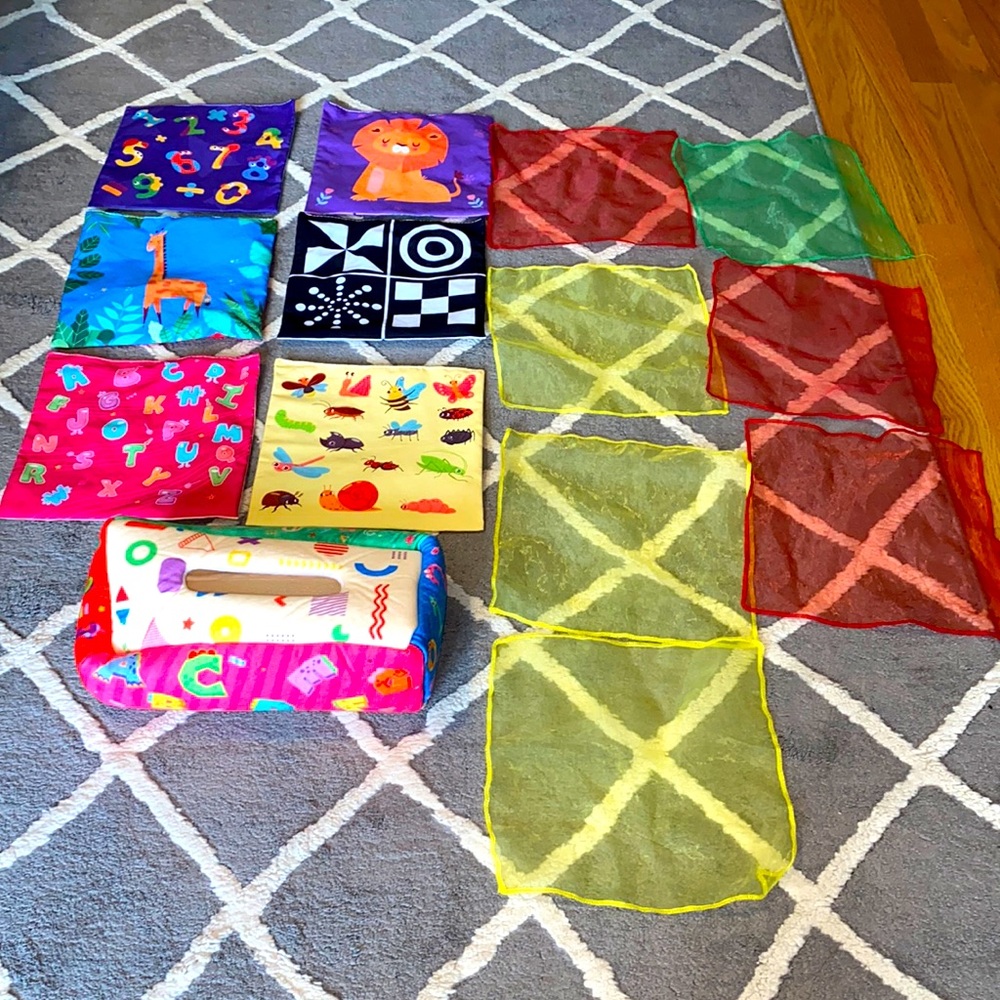 Baby Tissue Box/Montessori Toy- Ages 6-12 Months